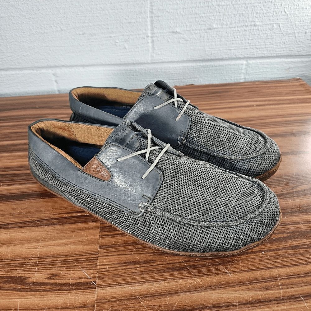 Olukai Men's Mano Mesh Charcoal Toffee Slip‎ On shoes size 10
